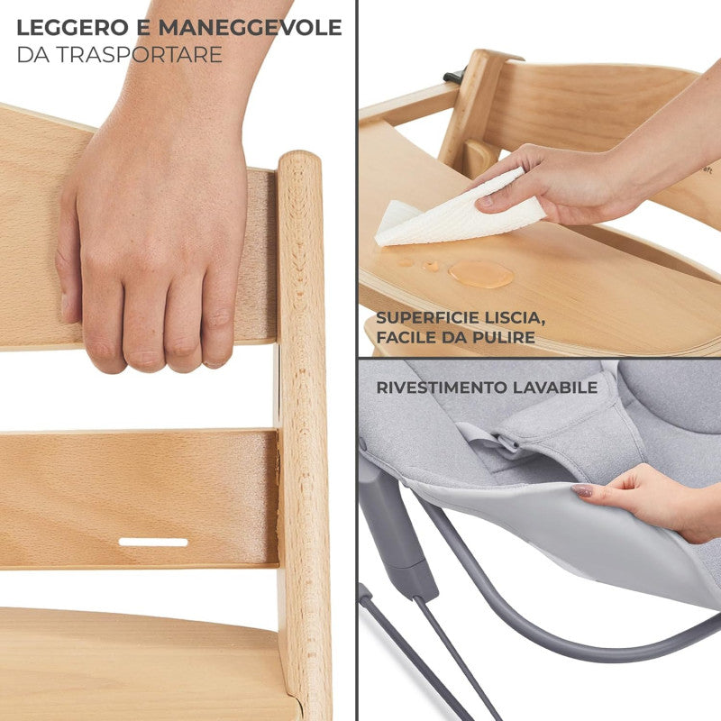 Seggiolone Evolutivo 4 in 1 con sdraietta ENOCK Kinderkraft - 9