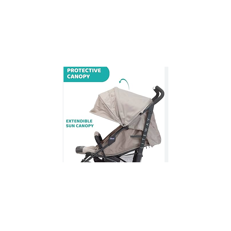 Capotta Passeggino Chicco Lite Way Dark Beige
