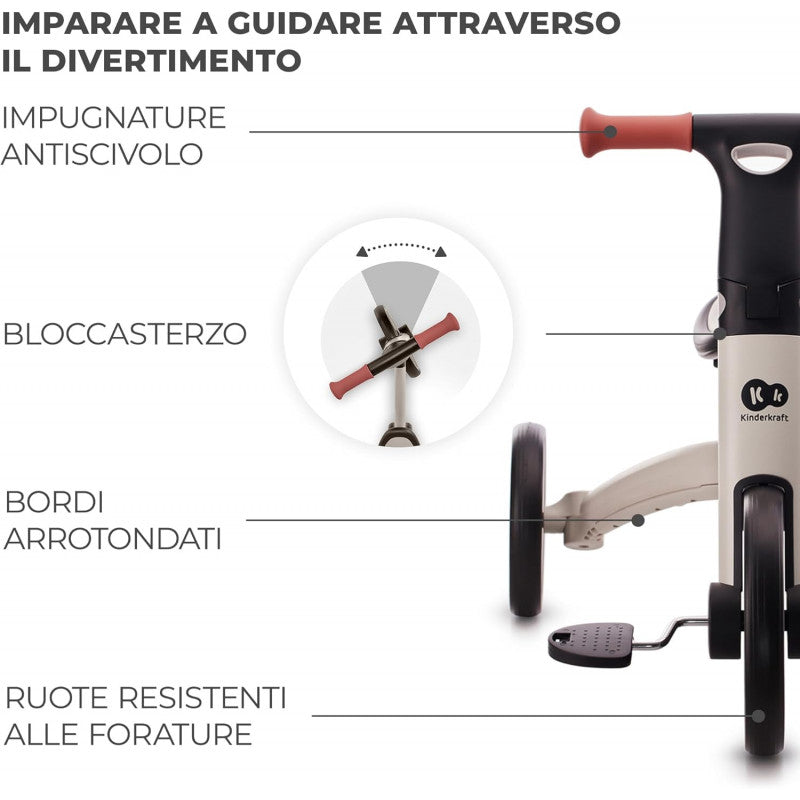 Kinderkraft Triciclo 3in1 4TRIKE, Mini bici, - 2