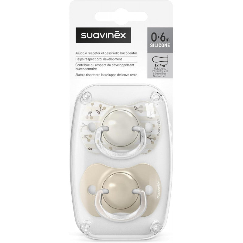 Succhietto 0/6 M Tettina SIL SX PROTM (2 PZ) Suavinex Neutro - 6