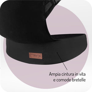 Marsupio MoMi COLLET fino a 20 Kg. Black - 6