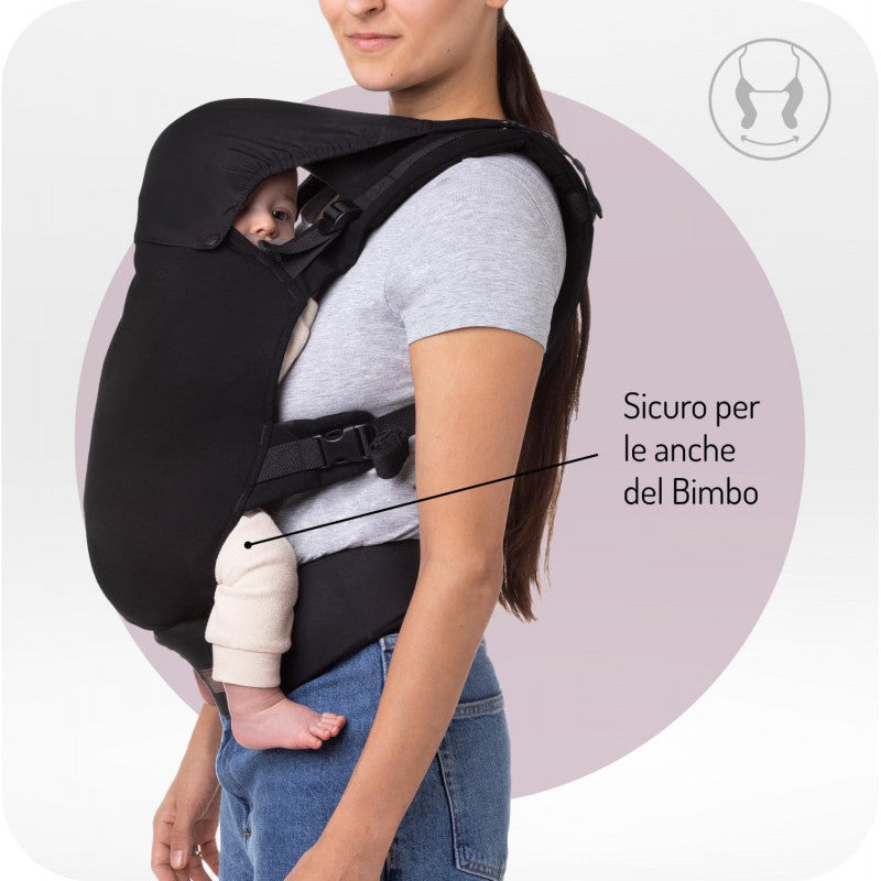 Marsupio MoMi COLLET fino a 20 Kg. Black - 8