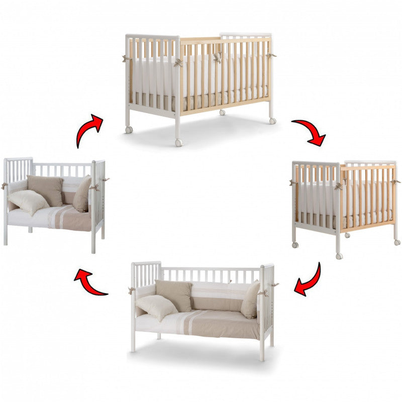 Lettino Evolutivo Pali Flippy Completo Bianco - 4