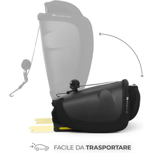 Seggiolino auto I-Size FIX2GO  76-150cm Black - 3