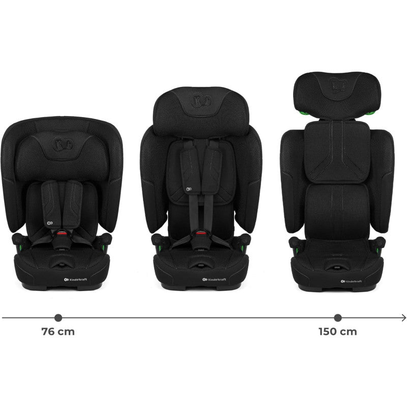 Seggiolino auto I-Size FIX2GO  76-150cm Black - 4