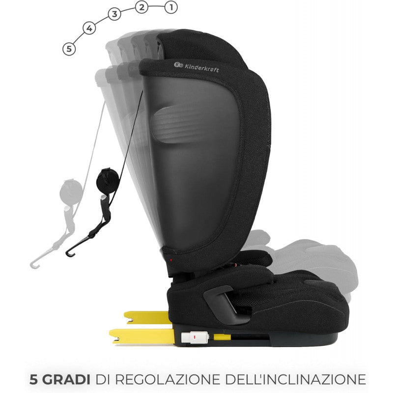 Seggiolino auto I-Size FIX2GO  76-150cm Black - 7