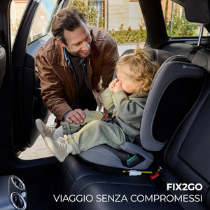 Seggiolino auto I-Size FIX2GO  76-150cm Black - 12