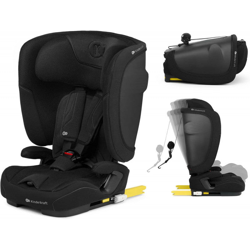 Seggiolino auto I-Size FIX2GO  76-150cm Black