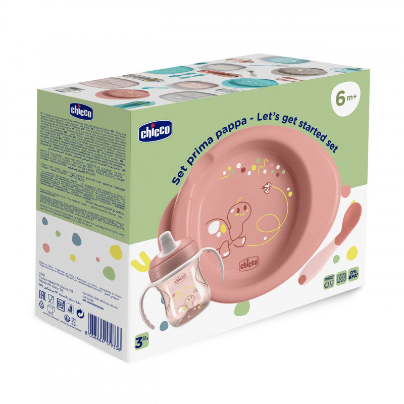 Set Prima Pappa 6M+Chicco Rosa