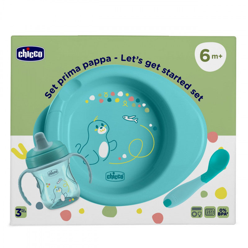 Set Prima Pappa 6M+Chicco Azzurro - 6