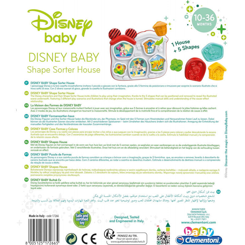 Clementoni- Disney Baby Casetta Forme e Colori - 4