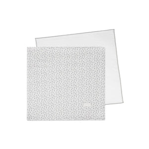 Set Mussole Pasito Pasito Little Bloom Fiori Grigio