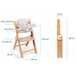 Seggiolone Evolutivo Kidnort Drommer Grigio - 13