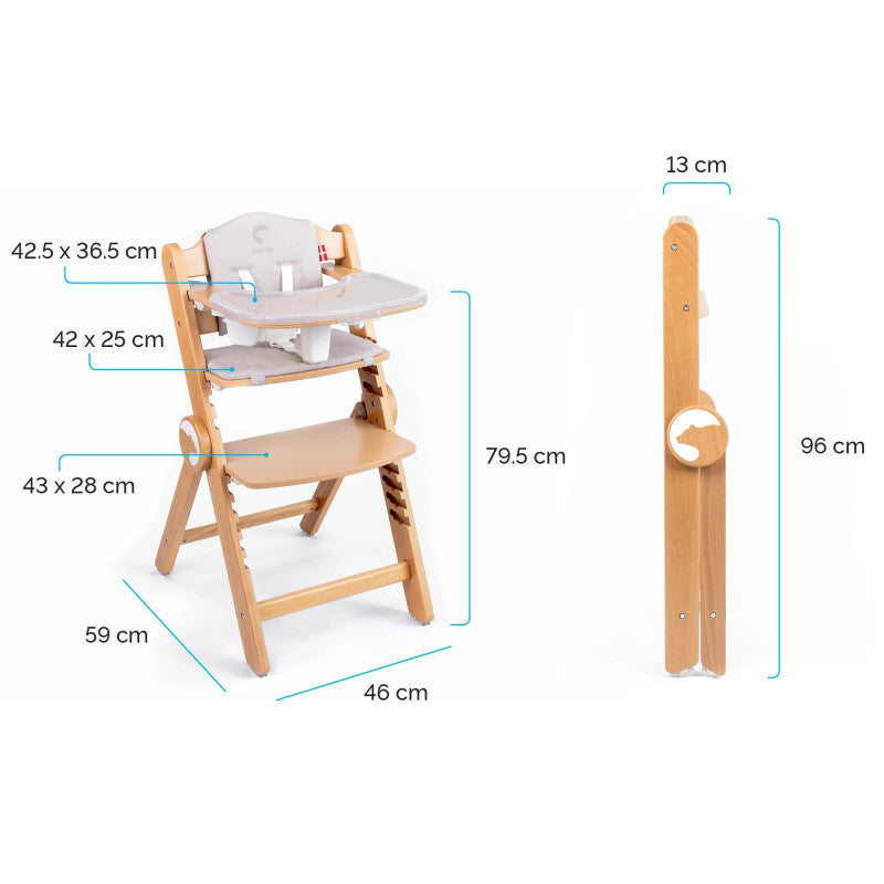 Seggiolone Evolutivo Kidnort Drommer Grigio - 13