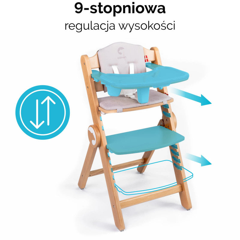 Seggiolone Evolutivo Kidnort Drommer Dark Grey - 11