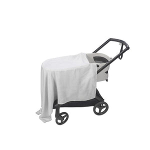Lenzuolo con angoli per navicella + Mussola Little Bloom Vichy Grigio - 3