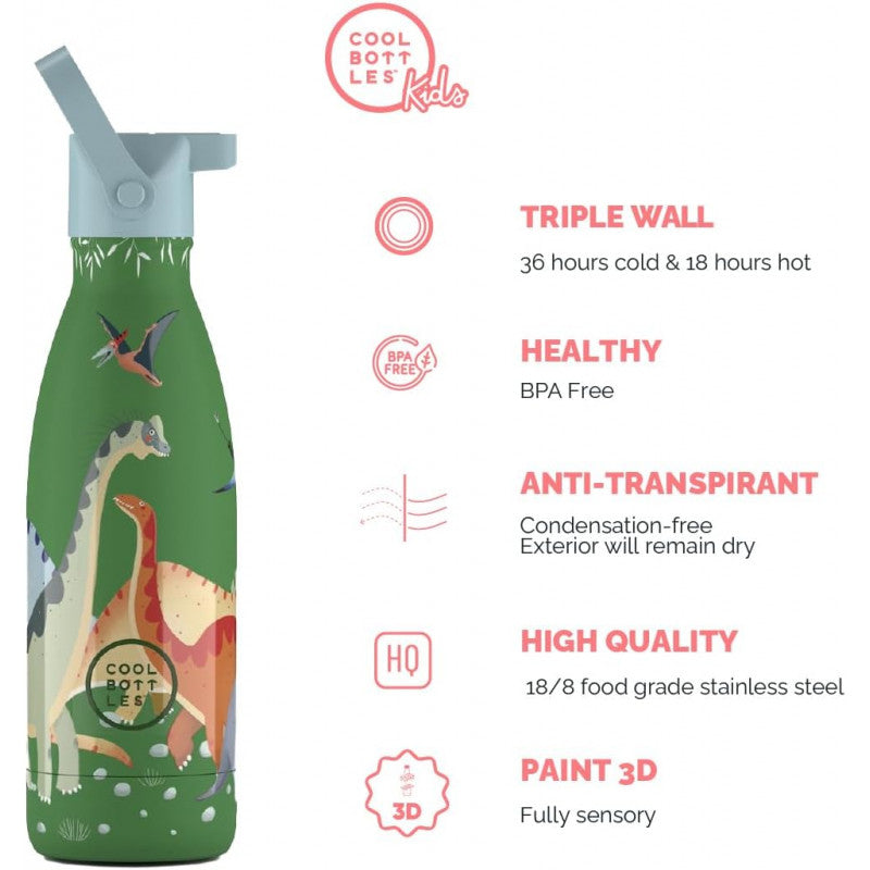 Cool Bottles - Borraccia Termica Jurassic Era 350 ml - 4