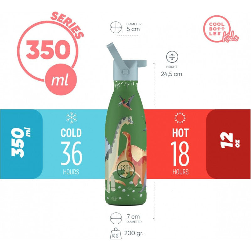 Cool Bottles - Borraccia Termica Jurassic Era 350 ml - 5