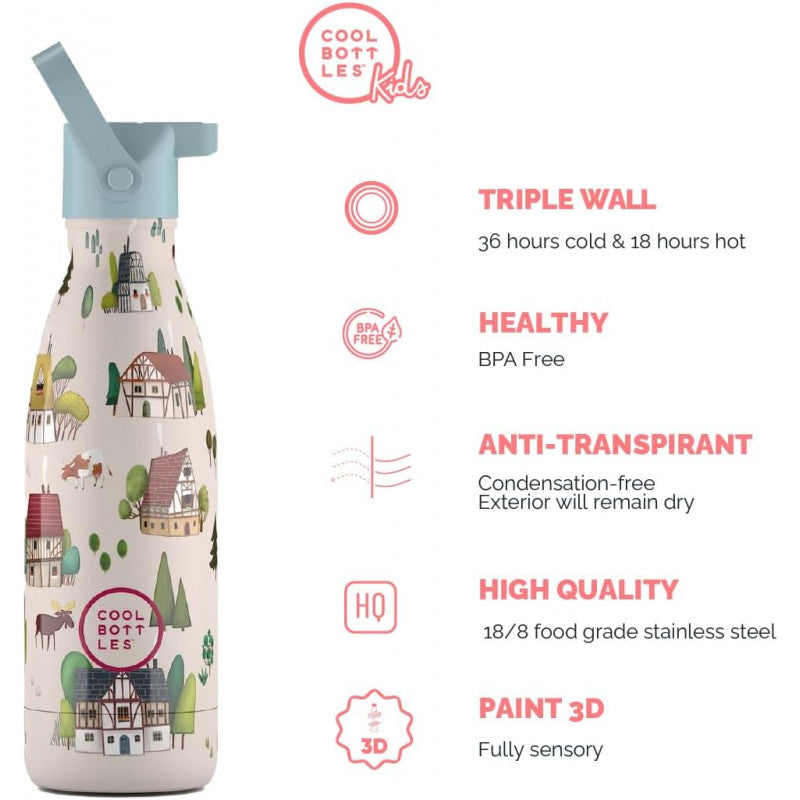 Cool Bottles - Borraccia Termica  Tudor Village 350 ml - 3