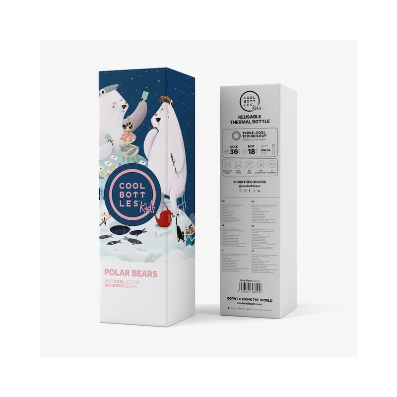 Cool Bottles - Borraccia Termica Polar Bears 350 ml - 2