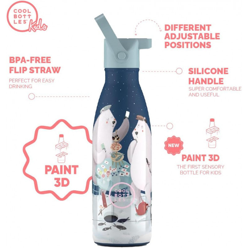 Cool Bottles - Borraccia Termica Polar Bears 350 ml - 3
