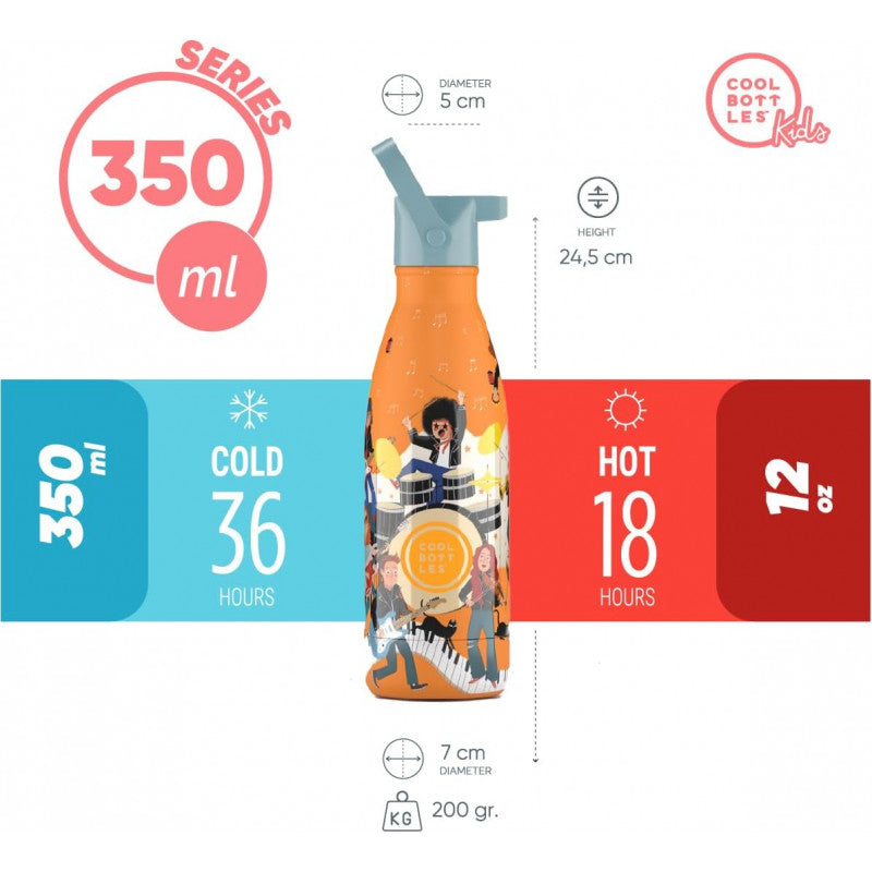 Cool Bottles - Borraccia Termica Music Beats350 ml - 4