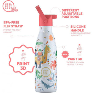 Cool Bottles - Playland Series Brave Vikings Borraccia Termica 350 ml - 3