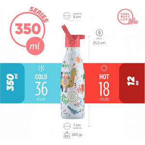 Cool Bottles - Playland Series Brave Vikings Borraccia Termica 350 ml - 6