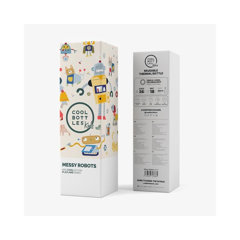Cool Bottles - Playland Series Messy Robots 350 ml - 2