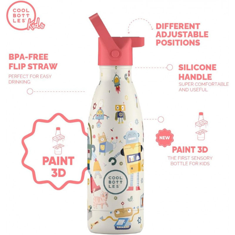 Cool Bottles - Playland Series Messy Robots 350 ml - 3