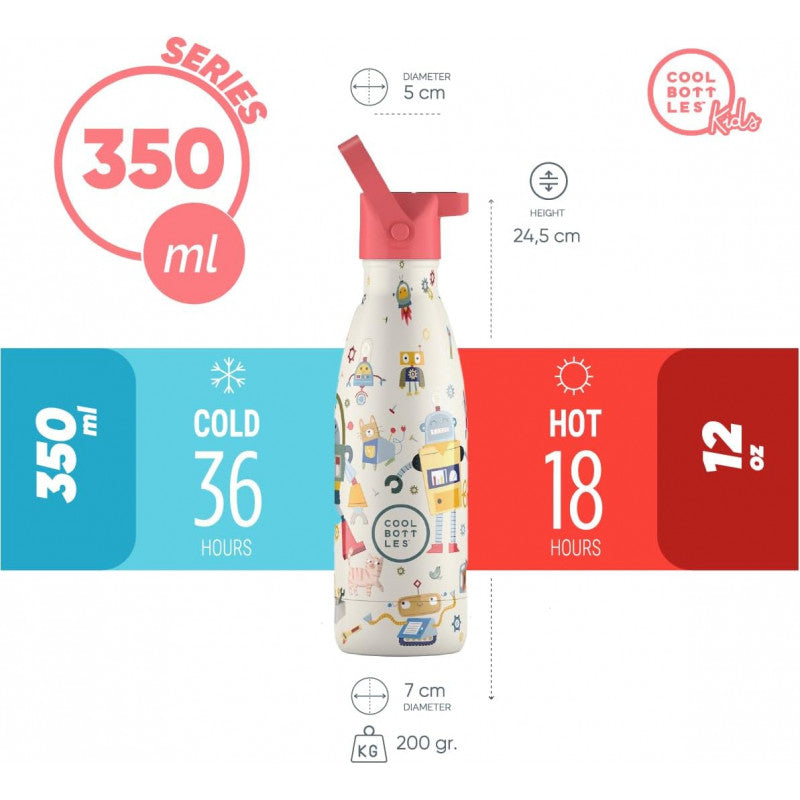 Cool Bottles - Playland Series Messy Robots 350 ml - 6