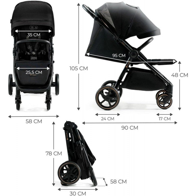 Passeggino Kinderkraft leggero MITZY Black - 2