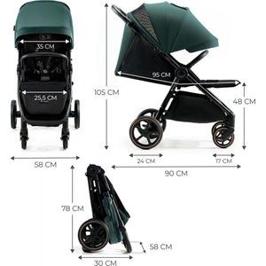 Passeggino Kinderkraft leggero MITZY Jade Green