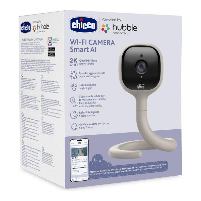 Video Baby Monitor Chicco Hubble Connect Smart AI WI-FI - 2