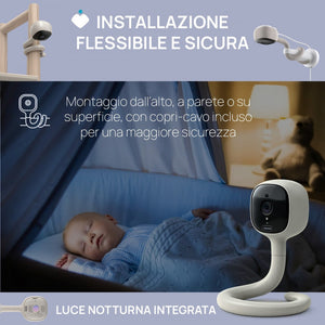 Video Baby Monitor Chicco Hubble Connect Smart AI WI-FI - 3