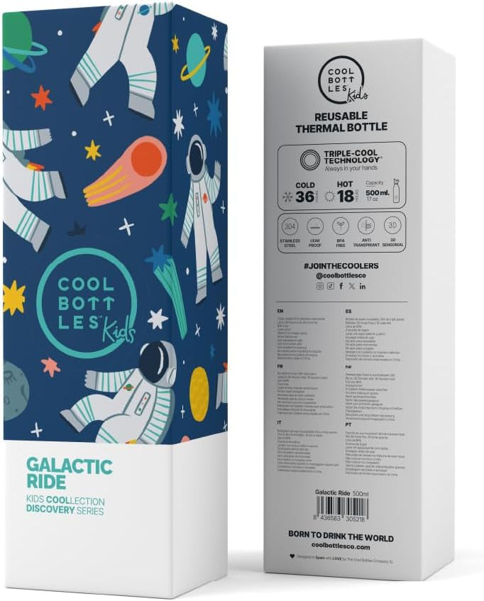 Borraccia in Accaio Galactic Ride 500ml Cool Bottles - 4