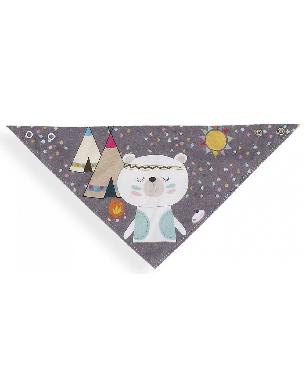 Bandana Bavaglino InterBaby Indiano Grigio