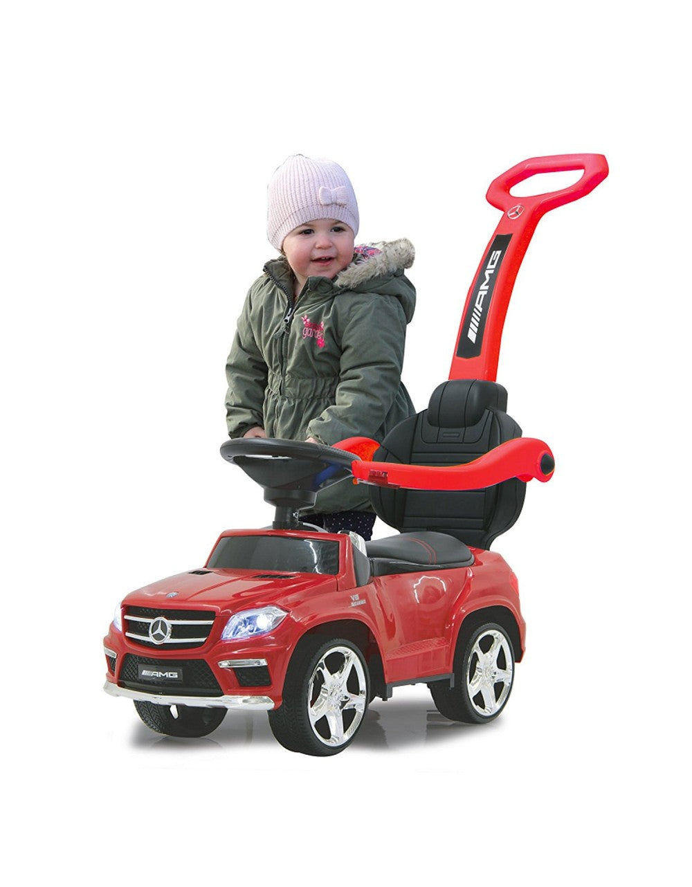 Jamara Mercedes Gl63 Amg Rossa Con Asta - 2