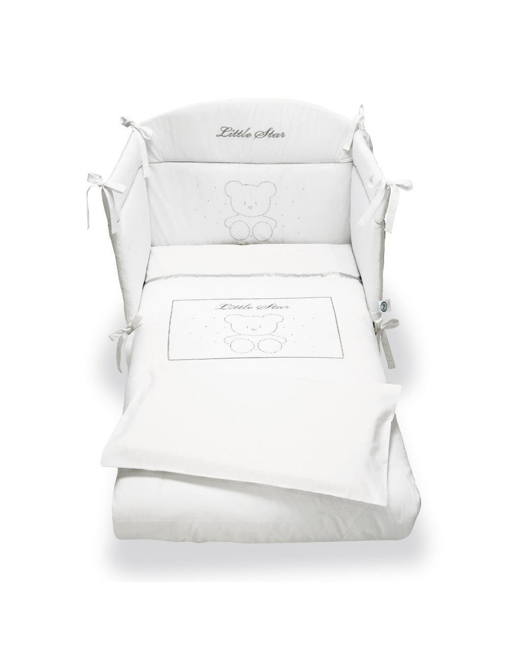 Completo Piumone Sfilabile Little Star Bianco PALI