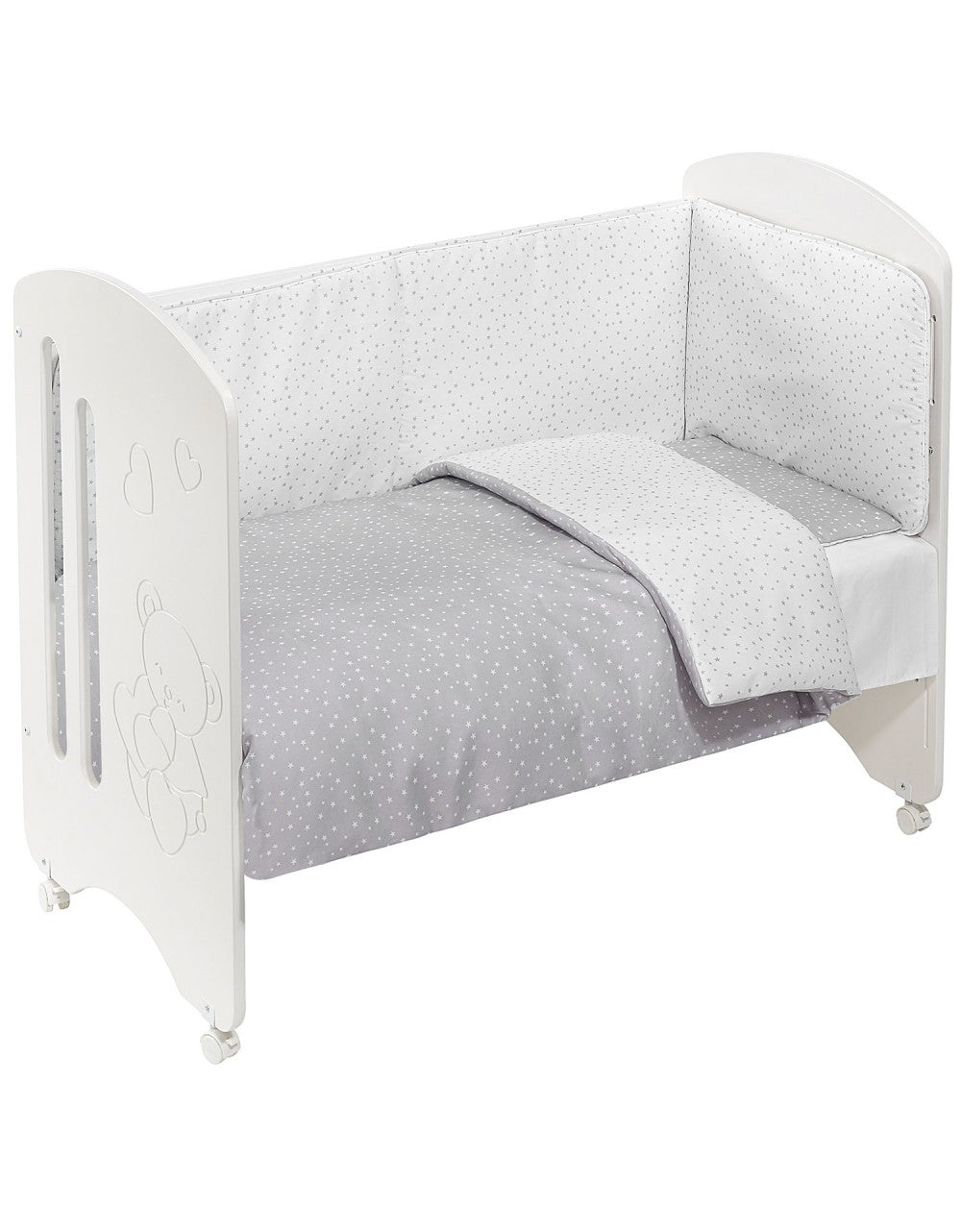 Completo Piumone Stelle Grigio