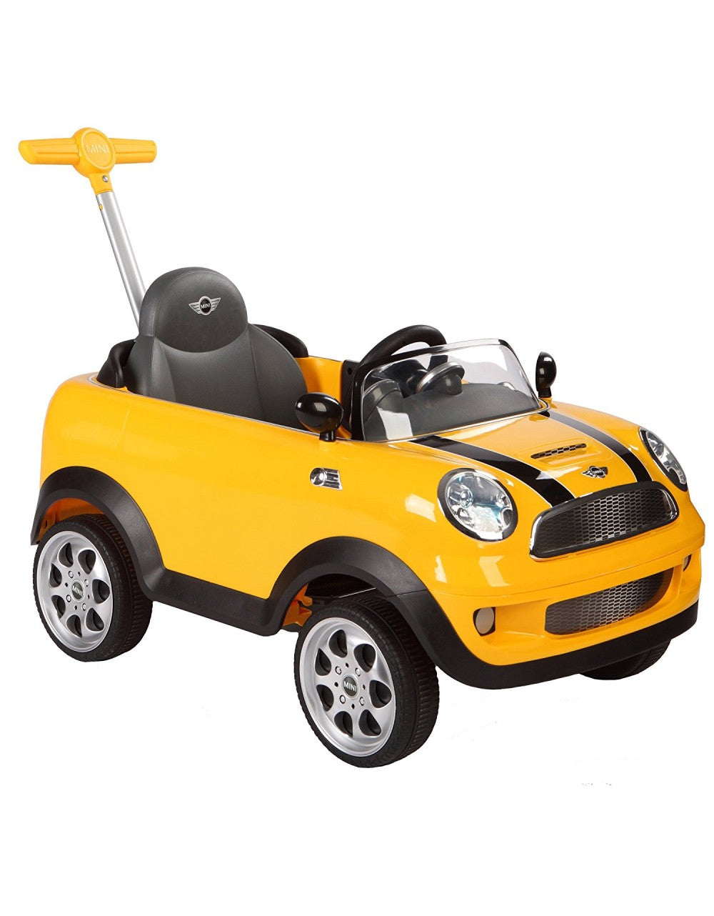 Auto Cavalcabile a spinta Mini Cooper Giallo