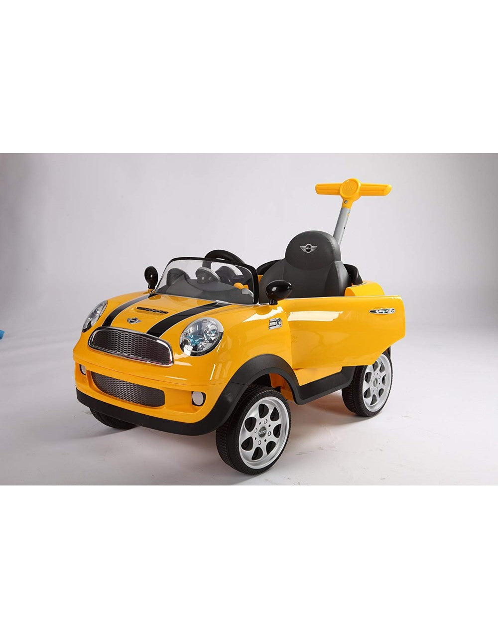 Auto Cavalcabile a spinta Mini Cooper Giallo - 3