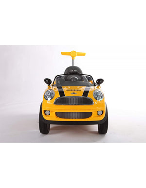 Auto Cavalcabile a spinta Mini Cooper Giallo - 4