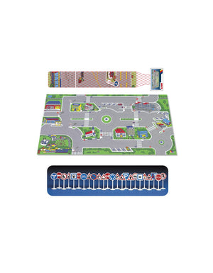 Tappeto Gioco Città 158x90 cm