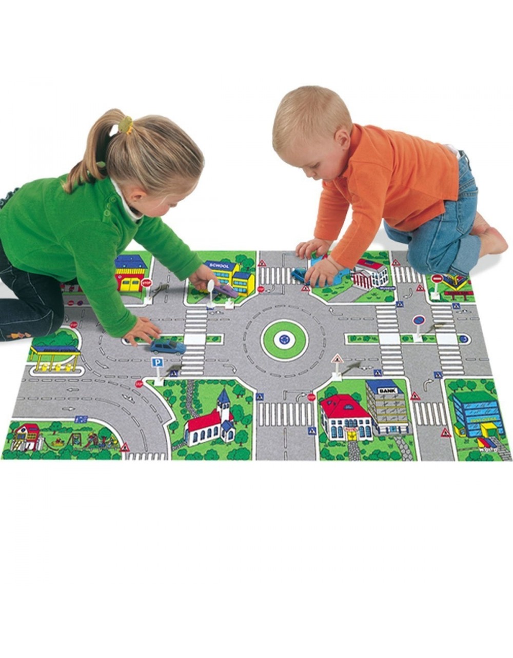 Tappeto Gioco Città 124x60 cm - 2