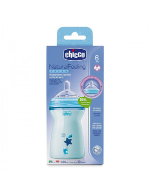 Biberon Chicco NaturalFeeling 330ml azzurro - 3