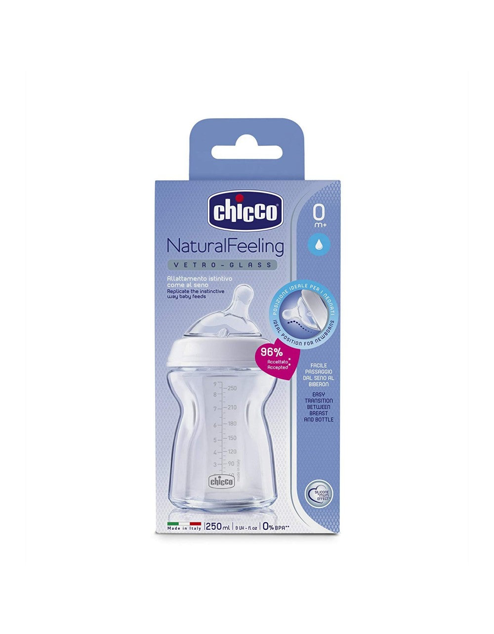 Biberon Chicco NaturalFeeling In Vetro