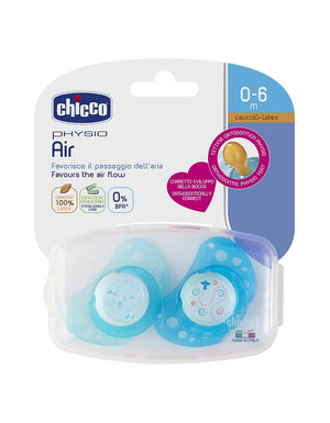 Succhietto Chicco Physio Air Caucciù Azzurro