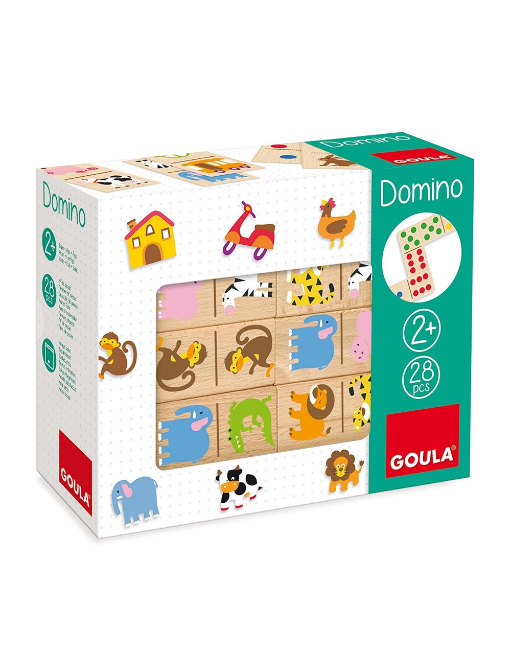 Gioco Domino in legno - Zoo