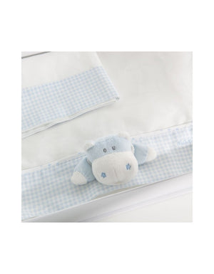 Lenzuola Letto Nanan Bombo Azzurro - 2
